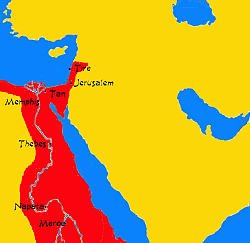 Maximum extent of Kush in 700 BC